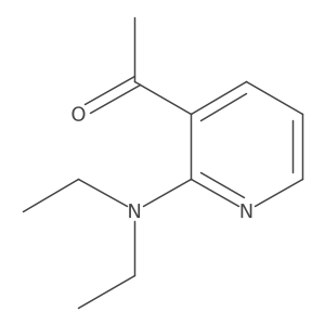 1-[2-(Diethylamino)-3-pyridinyl]ethanone结构式