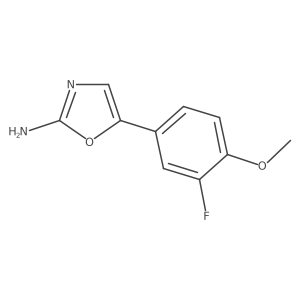 5-(3-Fluoro-4-methoxyphenyl)-1,3-oxazol-2-amine结构式
