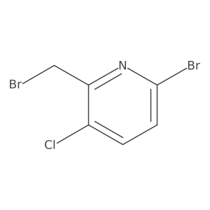 6-Bromo-2-(bromomethyl)-3-chloropyridine结构式
