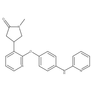 1-Methyl-4-(2-(4-(pyridin-2-ylamino)phenoxy)pyridin-3-yl)pyrrolidin-2-one结构式