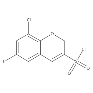8-chloro-6-fluoro-2H-chromene-3-sulfonyl chloride Structure