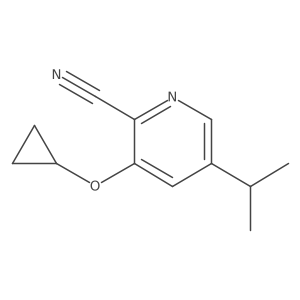 3-Cyclopropoxy-5-isopropylpicolinonitrile结构式