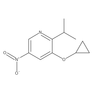 3-Cyclopropoxy-2-isopropyl-5-nitropyridine Structure