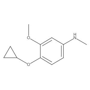 4-Cyclopropoxy-3-methoxy-N-methylaniline Structure