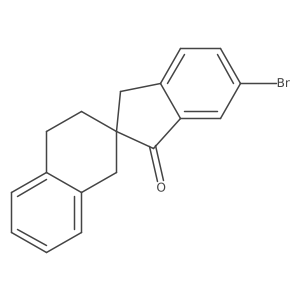 6-Bromo-3',4'-dihydro-1'H-spiro[indene-2,2'-naphthalen]-1(3H)-one Structure
