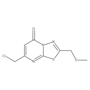 7-(chloromethyl)-2-(methoxymethyl)-5H-[1,3,4]thiadiazolo[3,2-a]pyrimidin-5-one结构式