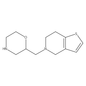 4,5,6,7-Tetrahydro-5-(2-morpholinylmethyl)thieno[3,2-c]pyridine Structure