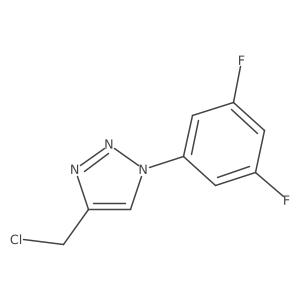 4-(chloromethyl)-1-(3,5-difluorophenyl)-1H-1,2,3-triazole Structure