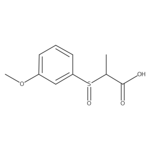 2-[(3-Methoxyphenyl)sulfinyl]propanoic acid Structure
