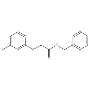 2-((4-methylpyrimidin-2-yl)oxy)-N-(pyridin-3-ylmethyl)acetamide Structure