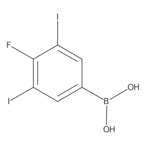 4-Fluoro-3,5-diiodophenylboronic acid结构式