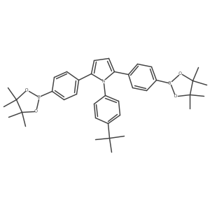 1-(4-Tert-butylphenyl)-2,5-bis[4-(4,4,5,5-tetramethyl-1,3,2-dioxaborolan-2-yl)phenyl]pyrrole Structure