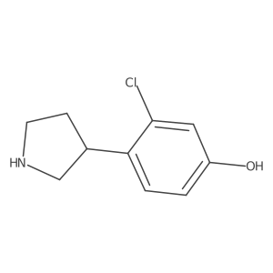 3-Chloro-4-(pyrrolidin-3-yl)phenol Structure