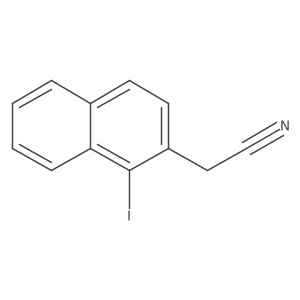 1-Iodonaphthalene-2-acetonitrile结构式