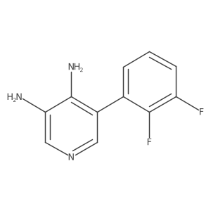 5-(2,3-Difluorophenyl)pyridine-3,4-diamine Structure