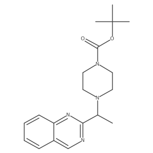 Tert-butyl 4-(1-quinazolin-2-ylethyl)piperazine-1-carboxylate Structure