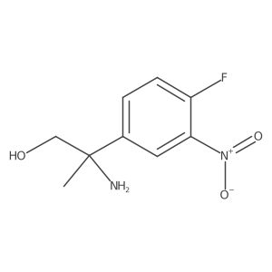 2-Amino-2-(4-fluoro-3-nitrophenyl)propan-1-ol Structure