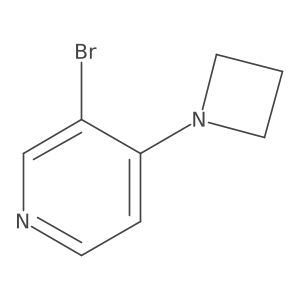 4-(1-Azetidinyl)-3-bromopyridine结构式