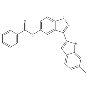 N-[3-(6-methyl-1H-indol-2-yl)-1H-indazol-5-yl]Benzamide Structure