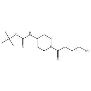 tert-butyl N-[1-(4-aminobutanoyl)piperidin-4-yl]carbamate Structure
