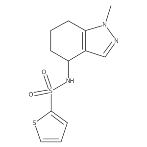 2-Thiophenesulfonamide, N-(4,5,6,7-tetrahydro-1-methyl-1H-indazol-4-yl)-结构式
