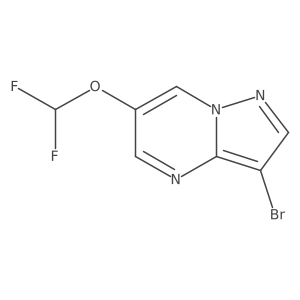 3-Bromo-6-(difluoromethoxy)pyrazolo[1,5-a]pyrimidine Structure