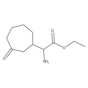 Cycloheptaneacetic acid, I+/--amino-3-oxo-, ethyl ester, (I+/-R)- Structure