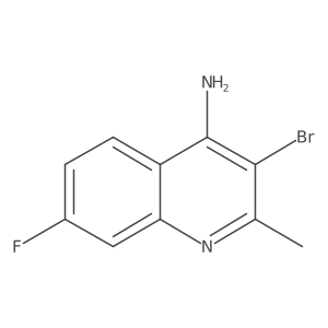 4-Amino-3-bromo-7-fluoro-2-methylquinoline Structure