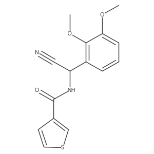 N-[cyano(2,3-dimethoxyphenyl)methyl]thiophene-3-carboxamide结构式