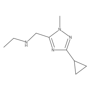 n-((3-Cyclopropyl-1-methyl-1h-1,2,4-triazol-5-yl)methyl)ethanamine结构式
