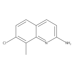 7-Chloro-8-methylquinolin-2-amine Structure