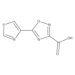 5-(Thiazol-4-yl)-1,2,4-oxadiazole-3-carboxylic acid Structure