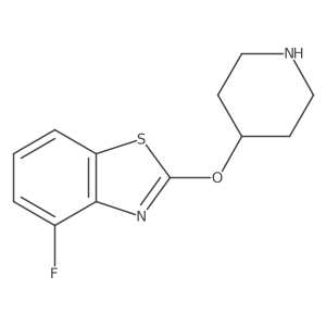 4-Fluoro-2-(piperidin-4-yloxy)-1,3-benzothiazole Structure