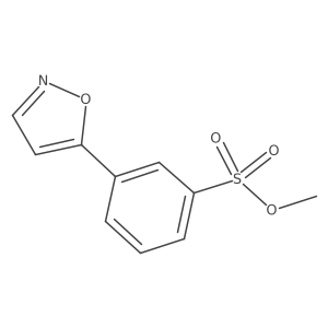 Methyl 3-(5-isoxazolyl)benzenesulfonate Structure