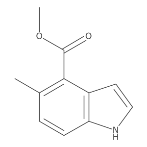 Methyl 5-methyl-1H-indole-4-carboxylate结构式