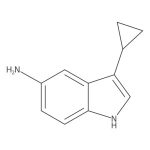 3-cyclopropyl-1H-indol-5-amine结构式