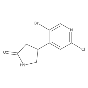 4-(5-Bromo-2-chloropyridin-4-yl)pyrrolidin-2-one Structure