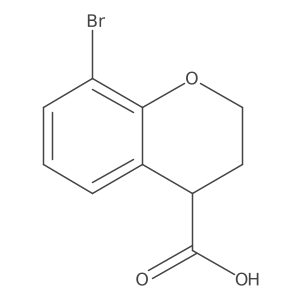 8-Bromochroman-4-carboxylic acid结构式