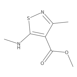 Methyl 3-methyl-5-(methylamino)-1,2-thiazole-4-carboxylate结构式