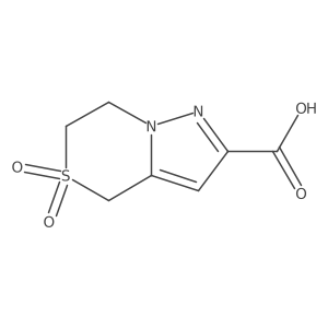 6,7-Dihydro-4H-pyrazolo[5,1-c][1,4]thiazine-2-carboxylic acid 5,5-dioxide Structure