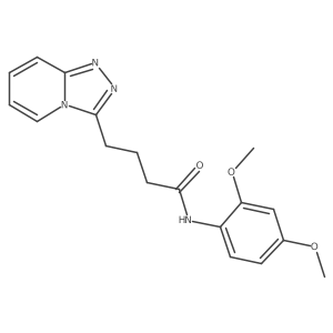 N-(2,4-dimethoxyphenyl)-4-([1,2,4]triazolo[4,3-a]pyridin-3-yl)butanamide Structure