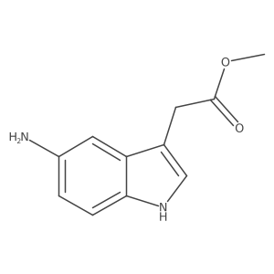 methyl 2-(5-amino-1H-indol-3-yl)acetate结构式