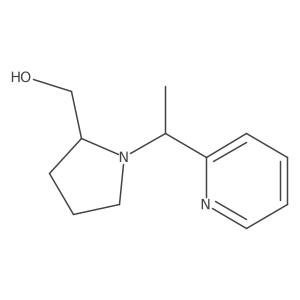 (1-(1-(Pyridin-2-yl)ethyl)pyrrolidin-2-yl)methanol Structure