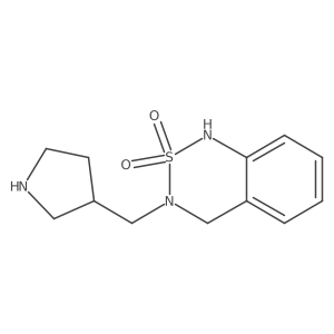 3-(pyrrolidin-3-ylmethyl)-3,4-dihydro-1H-benzo[c][1,2,6]thiadiazine 2,2-dioxide Structure