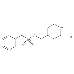 N-(piperidin-4-ylmethyl)-1-(pyridin-2-yl)methanesulfonamide hydrochloride结构式