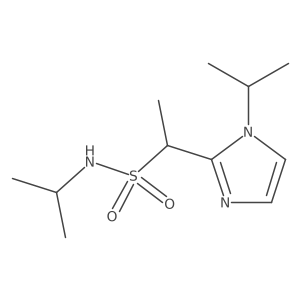 N-isopropyl-1-(1-isopropyl-1H-imidazol-2-yl)ethanesulfonamide结构式