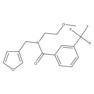 N-(furan-3-ylmethyl)-N-(2-methoxyethyl)-3-(trifluoromethyl)benzamide Structure
