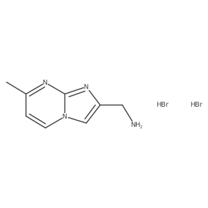 {7-Methylimidazo[1,2-a]pyrimidin-2-yl}methanamine dihydrobromide结构式