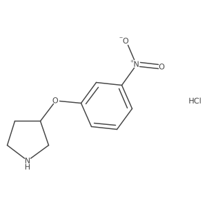 3-(3-Nitrophenoxy)pyrrolidine hydrochloride Structure