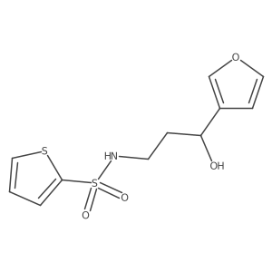 N-[3-(Furan-3-YL)-3-hydroxypropyl]thiophene-2-sulfonamide结构式